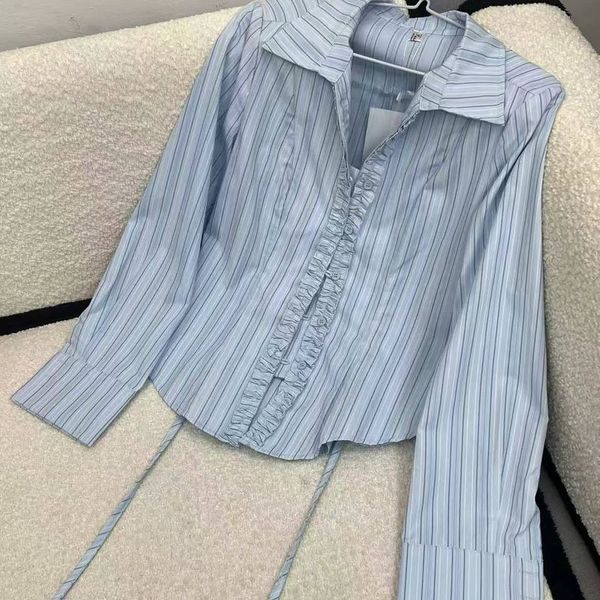 Fitted Blouse ( long sleeve) BLUE