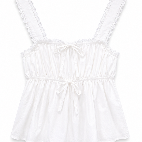 SUNDAY Bow2 White Top
