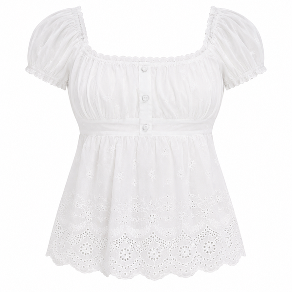 Sunday Lace white top