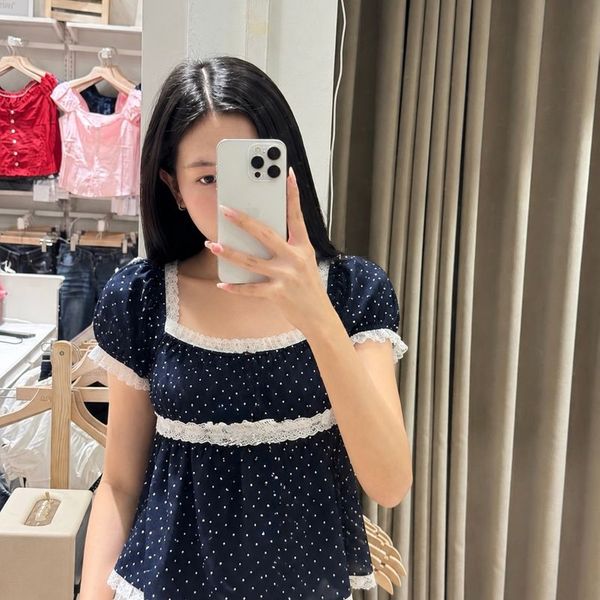 New doll top navy