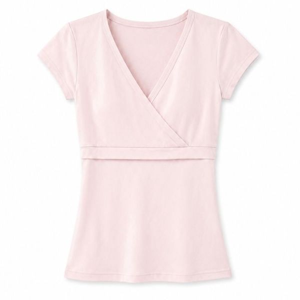 Pink V Wrap Tee