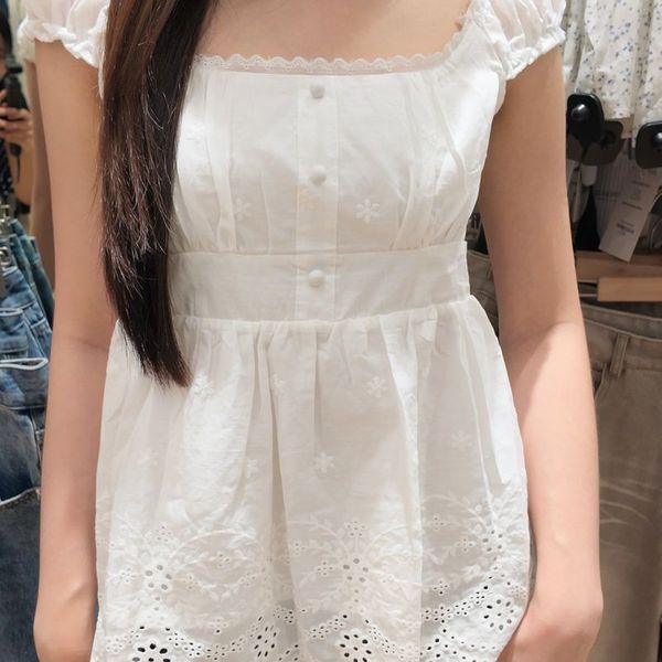Sunday Lace white top