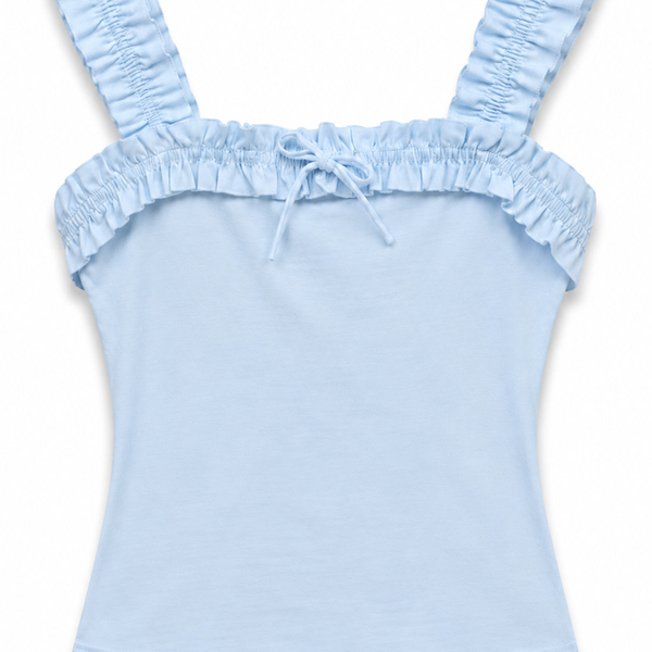 Blue Bow Top
