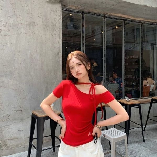 Red half shoulder
