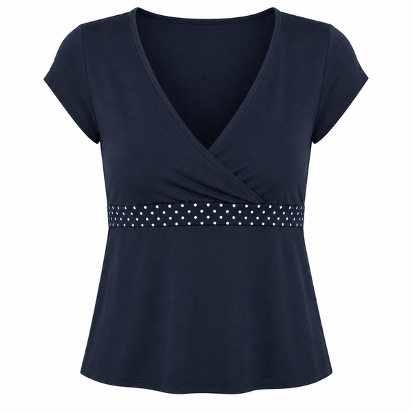 Polka Wrap Tee