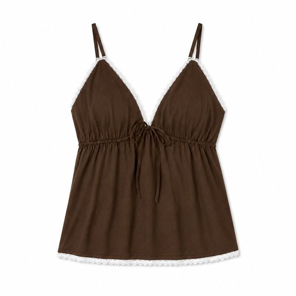 Brown Bow Cami