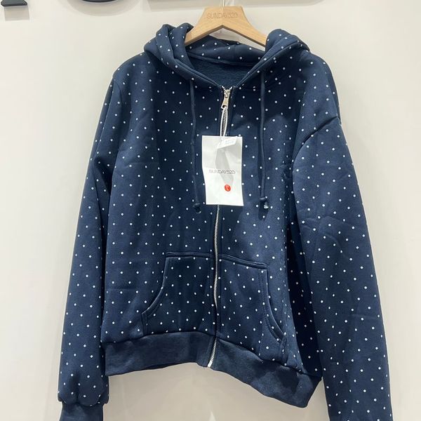 Navy polkadot JK