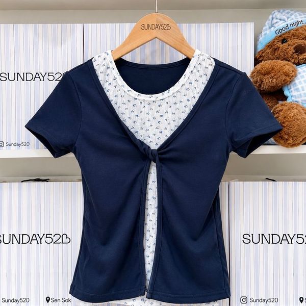 Two In One Floral Top