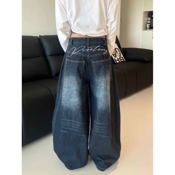 Letter back jeans