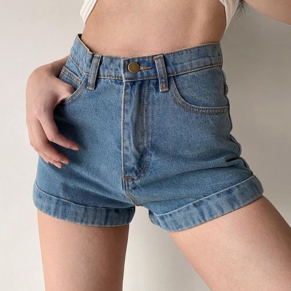 Shorts denim light blue