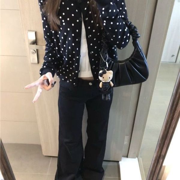 Polka dot cardigan