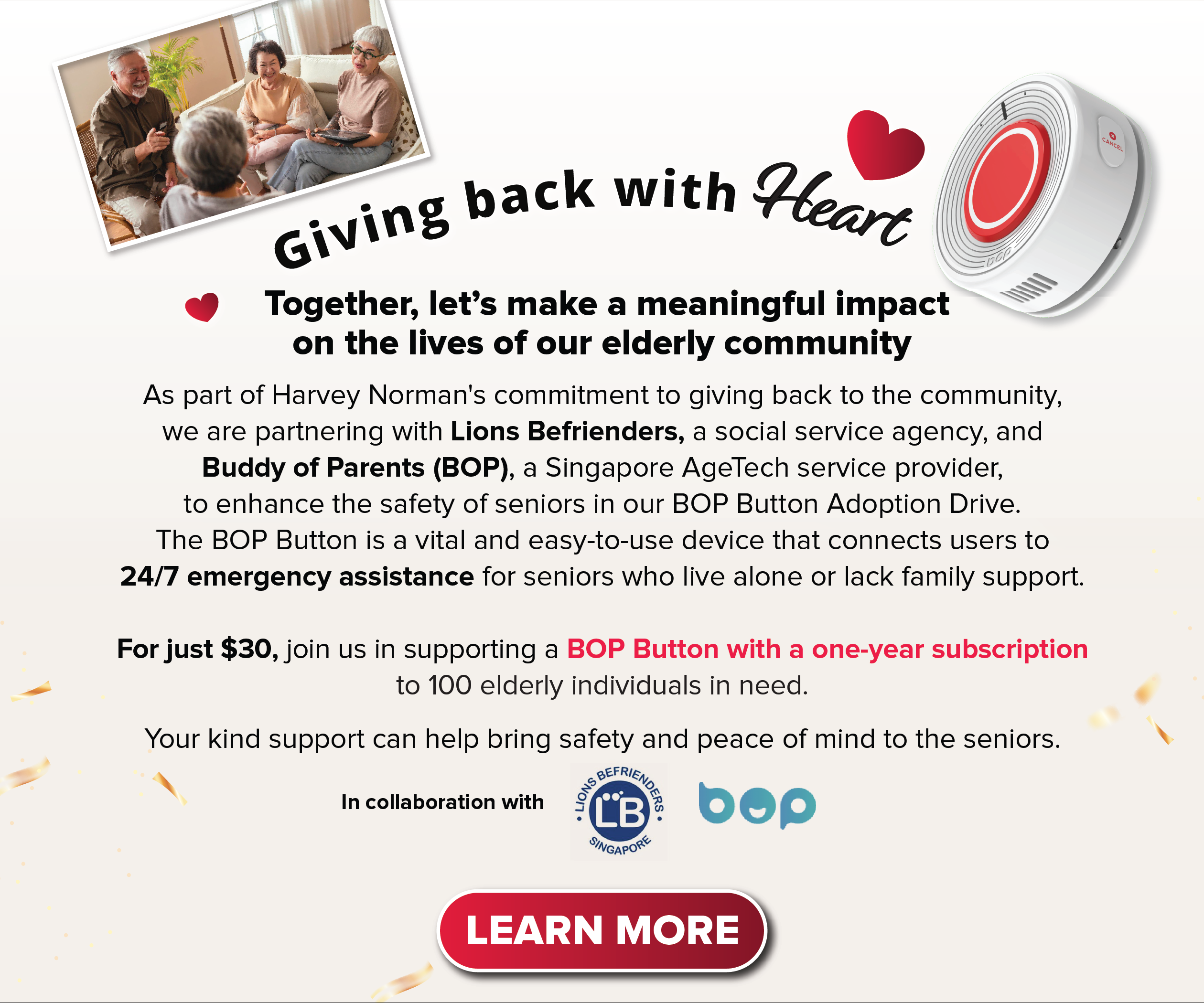 Giving Back with Heart - Learn More