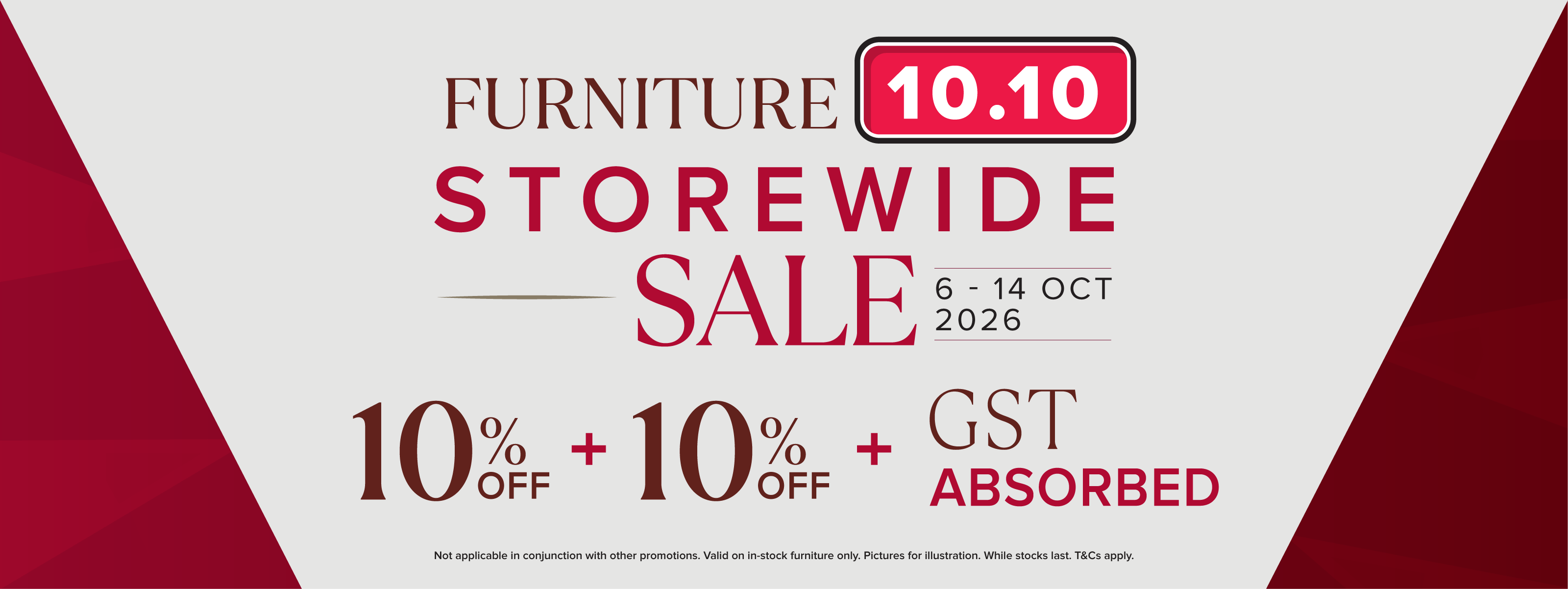 Harvey Norman Furniture 10.10 Storewide Sale