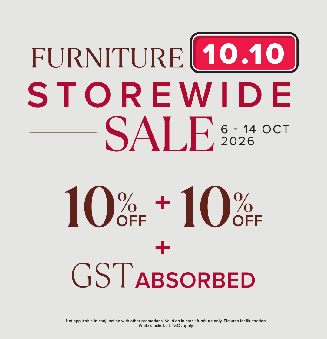 Harvey Norman Furniture 10.10 Storewide Sale