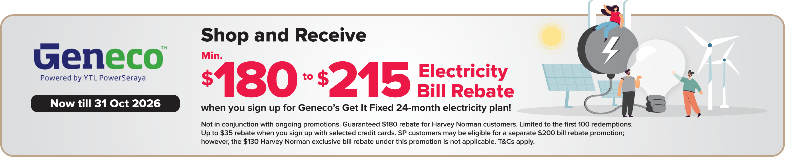 Harvey Norman Geneco Promotion