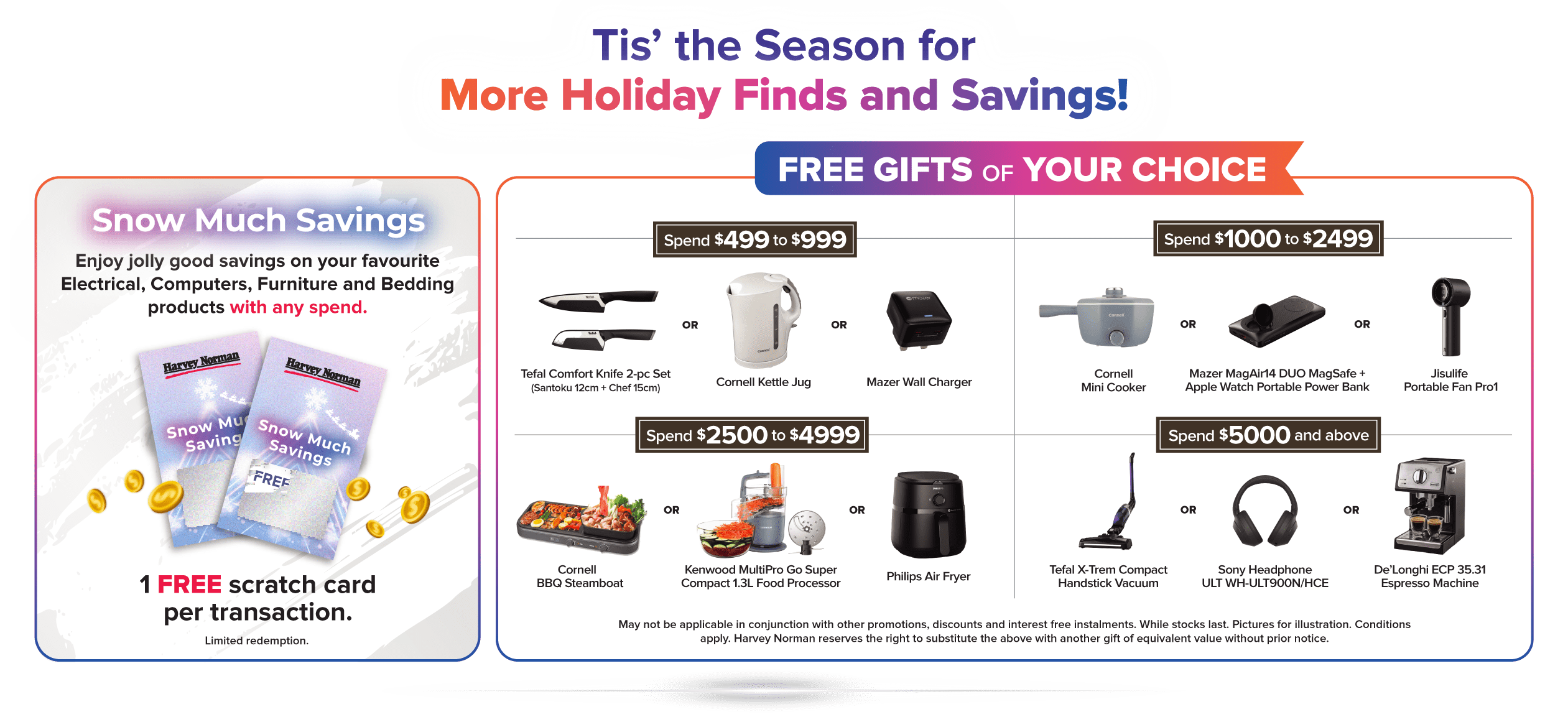 Harvey Norman Singapore Annual Christmas Sale