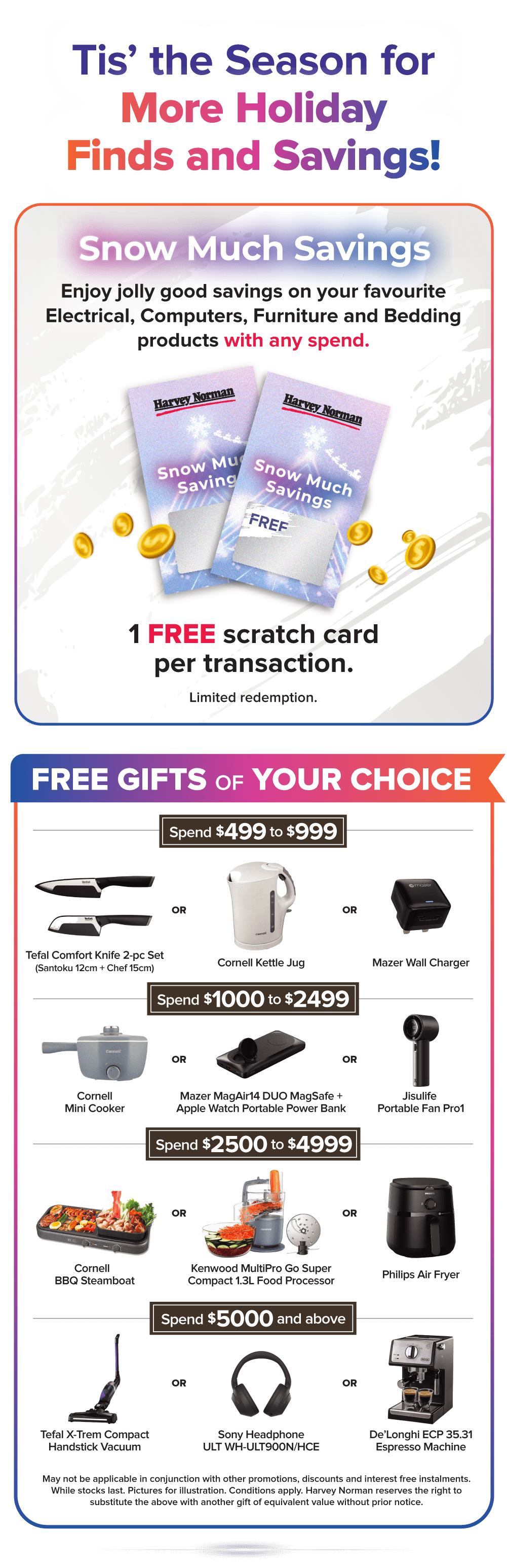 Harvey Norman Singapore Annual Christmas Sale