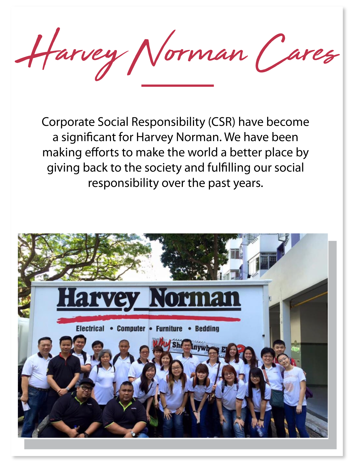 Harvey Norman Cares Harvey Norman Singapore