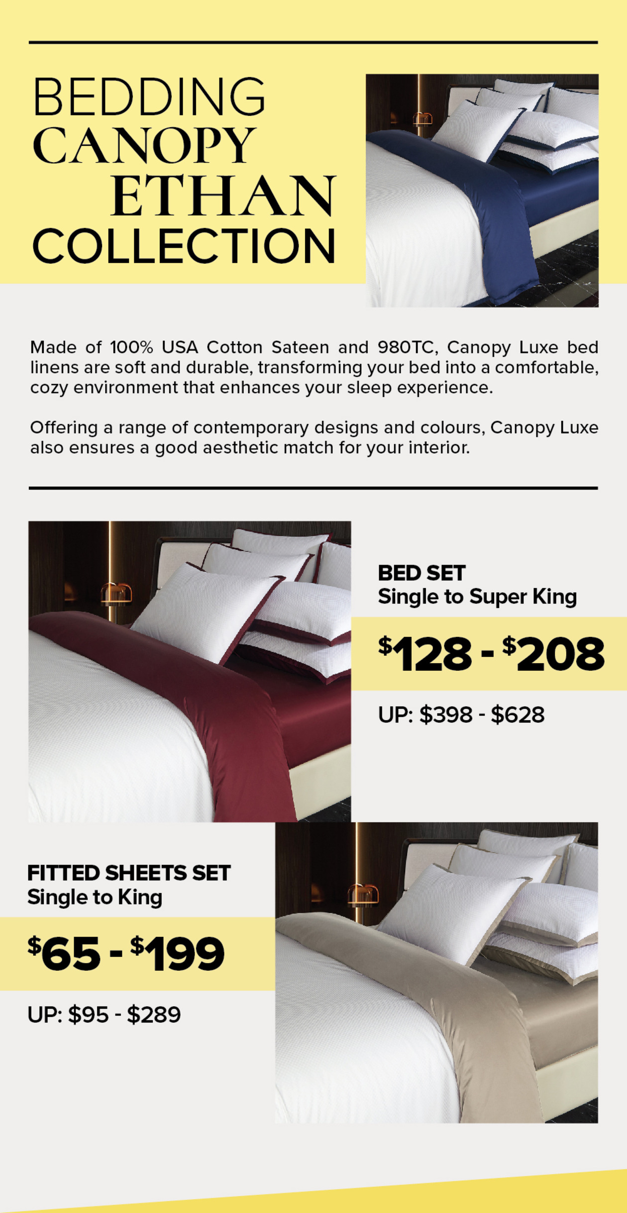 Canopy Ethan Collection Harvey Norman Singapore