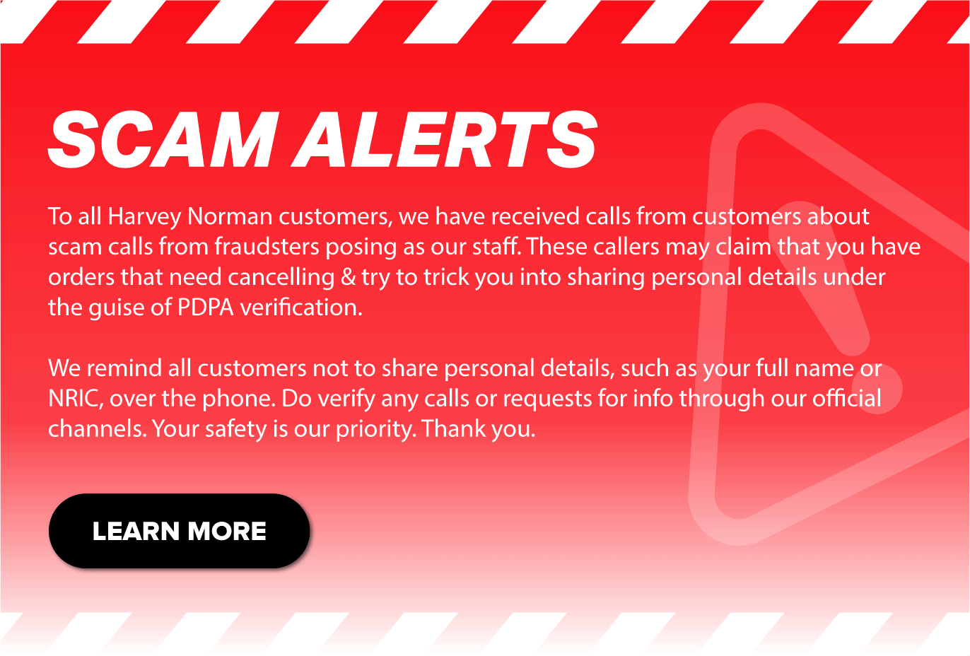 Harvey Norman Scam Alerts