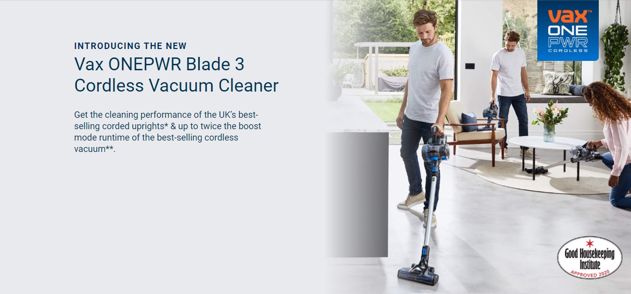 Vax ONEPWR Blade3 (VXOP1S) Cordless Vacuum Cleaner Harvey Norman