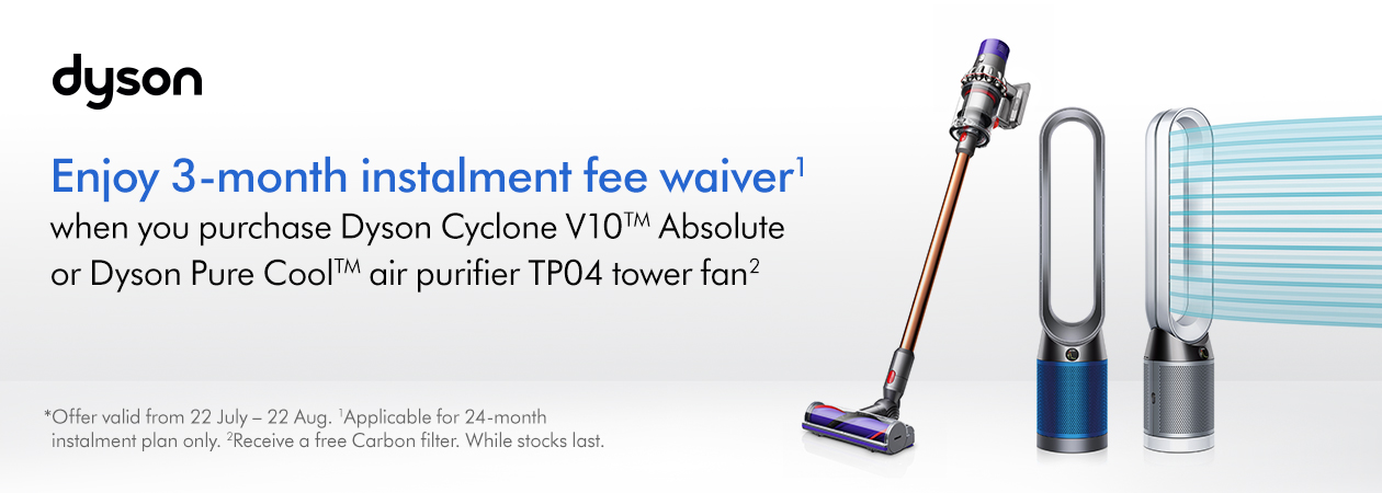 Dyson Instalment Fee Waiver Harvey Norman Singapore