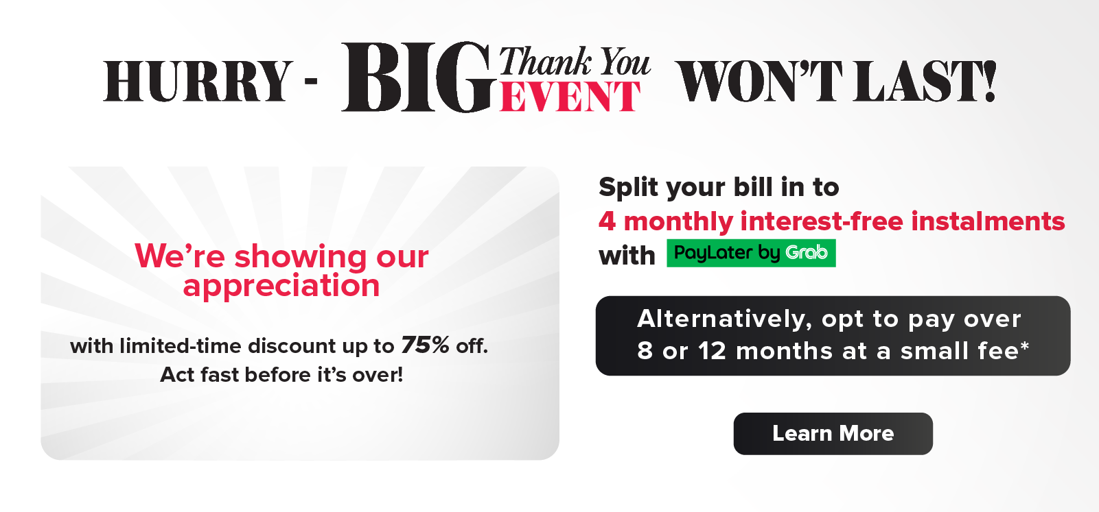 Harvey Norman Singapore Big Thank You Cashback