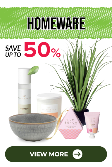 Go Green Save Big Promotion Homeware 50% off