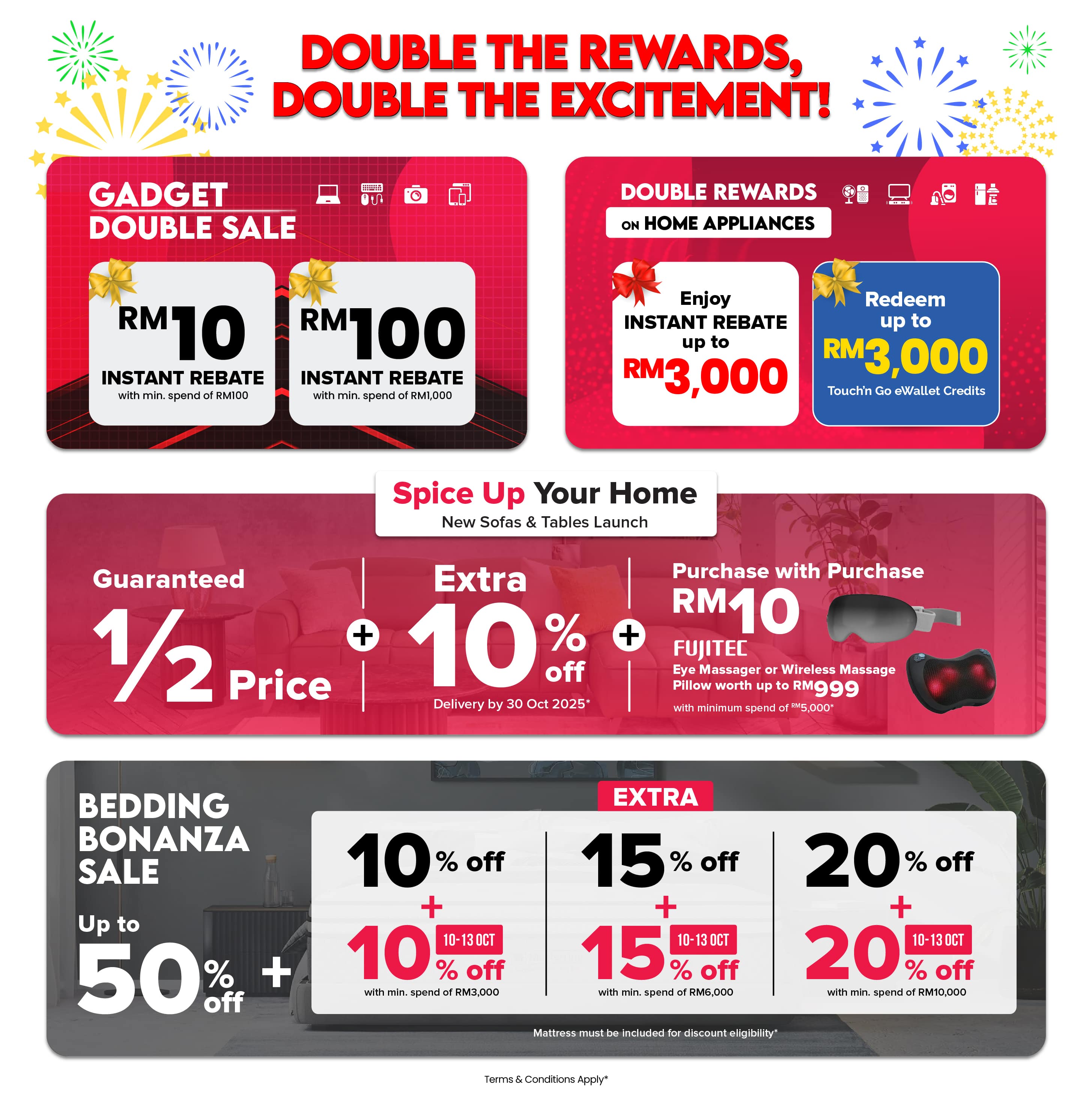 Harvey Norman 10.10 Double Deals Sale up to 70% off!