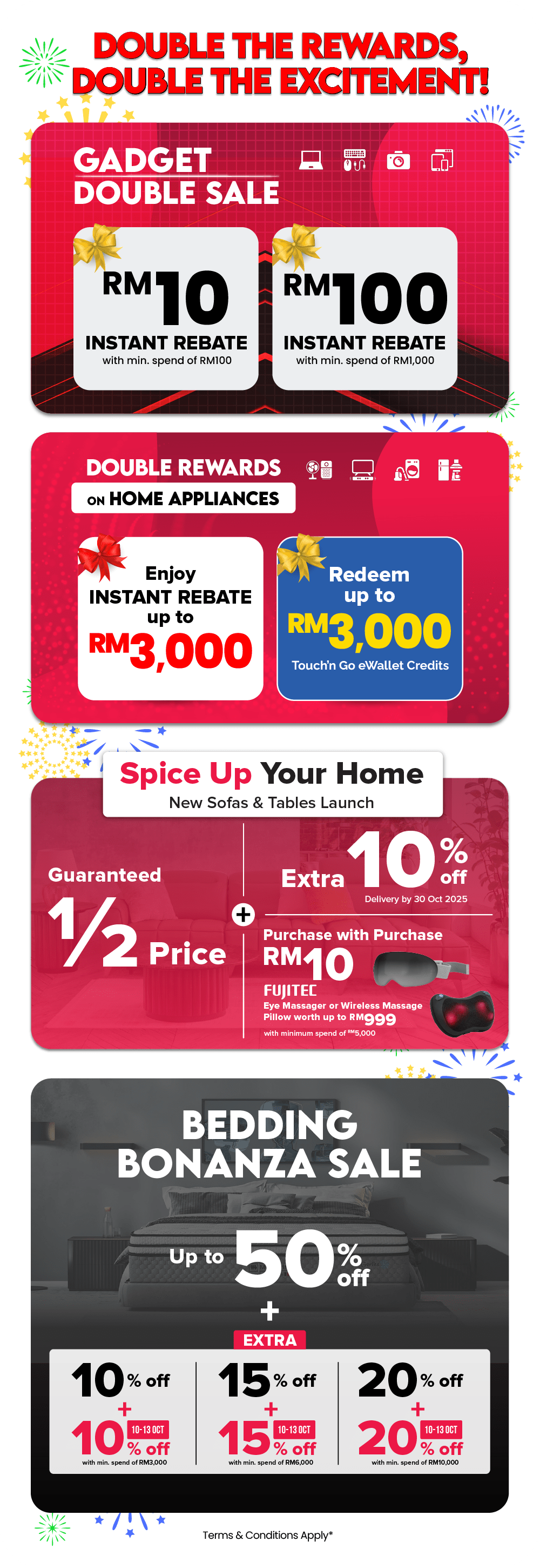 Harvey Norman 10.10 Double Deals Sale up to 70% off!