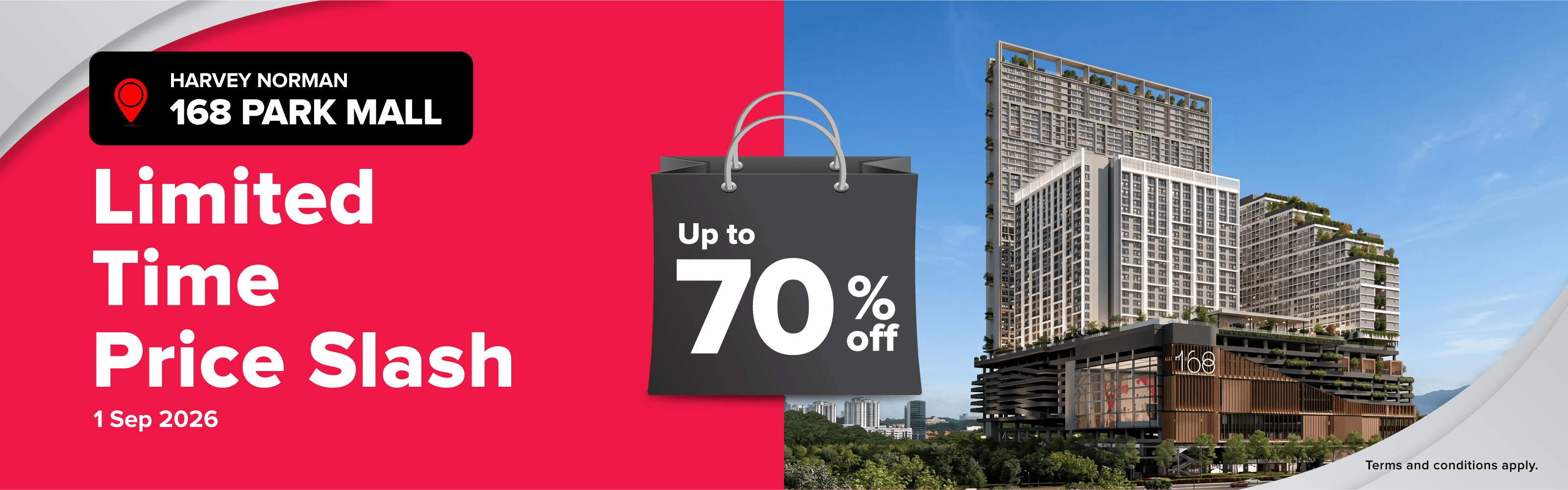 Harvey Norman 168 Park Mall Limited Time Price Slash