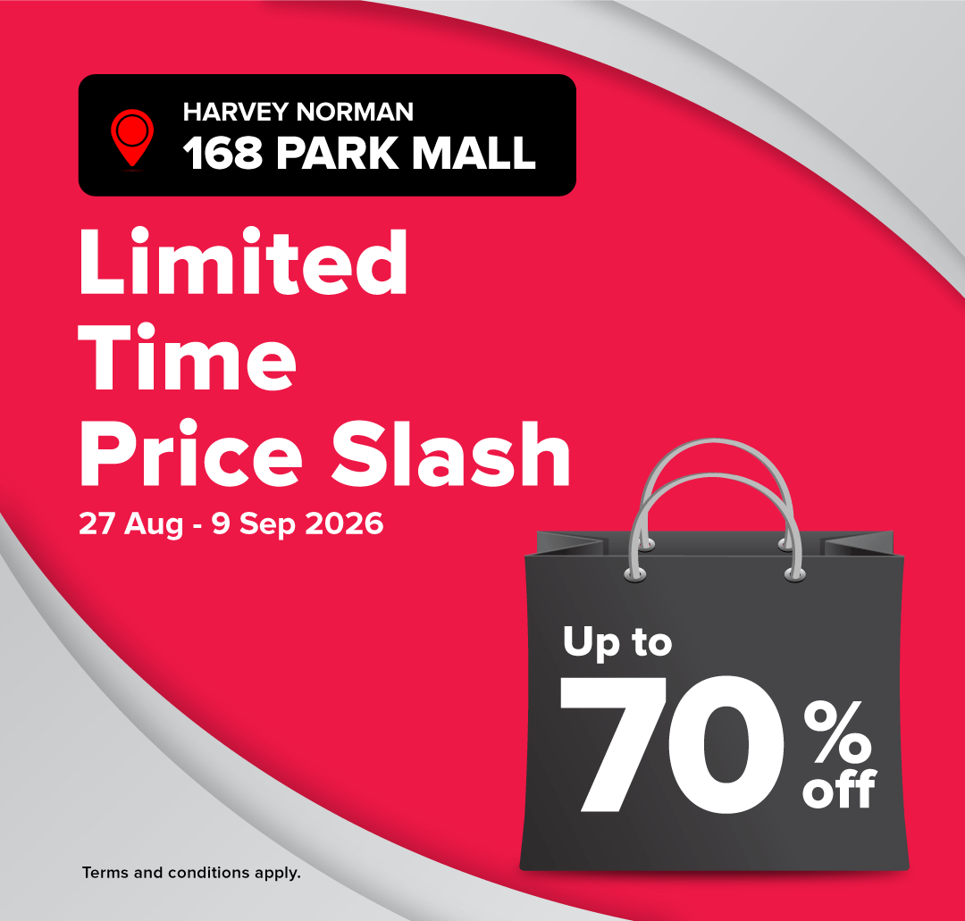 Harvey Norman 168 Park Mall Limited Time Price Slash