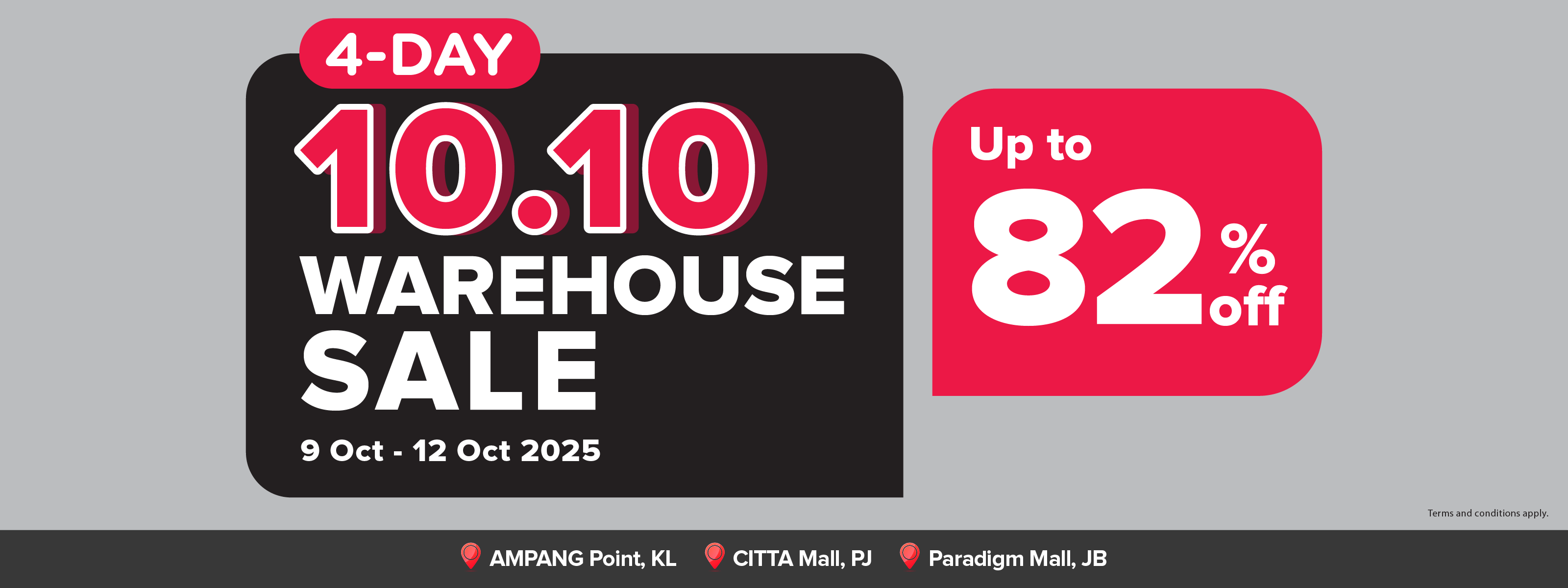 10.10 Warehouse Sale Landingpage Desktop