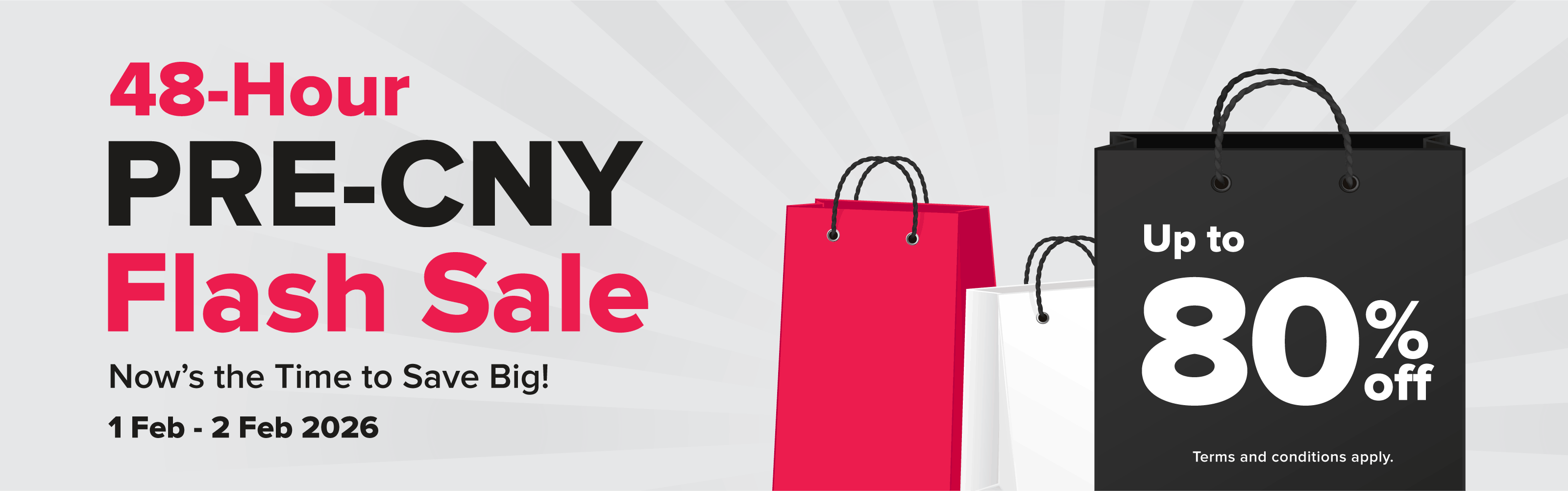 48-Hour Pre-CNY Flash Sale