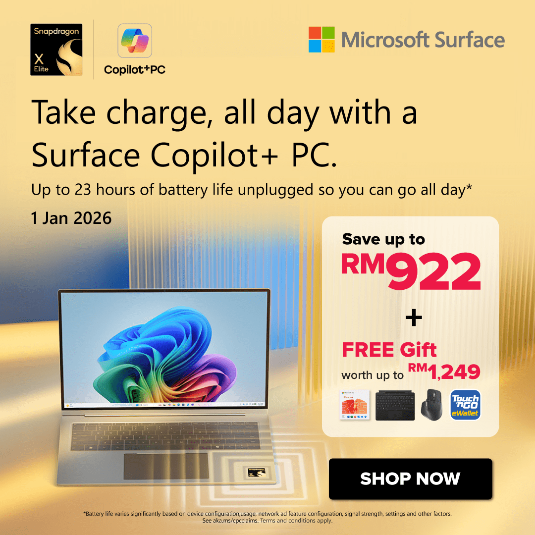 Blackout Microsoft Surface Christmas Sale 