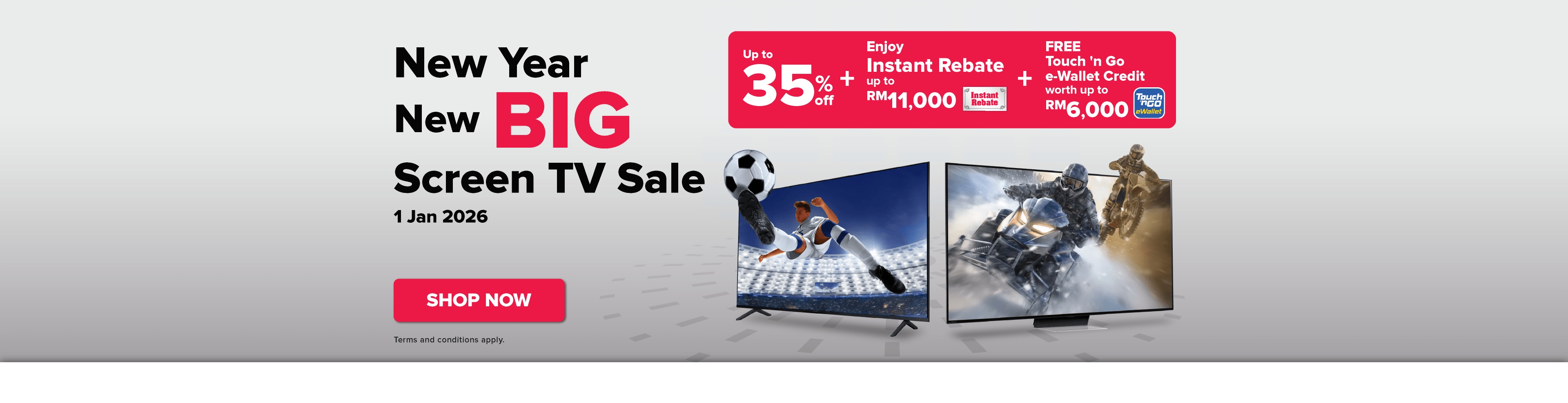 Blackout New Year New BIG Screen TV Sale