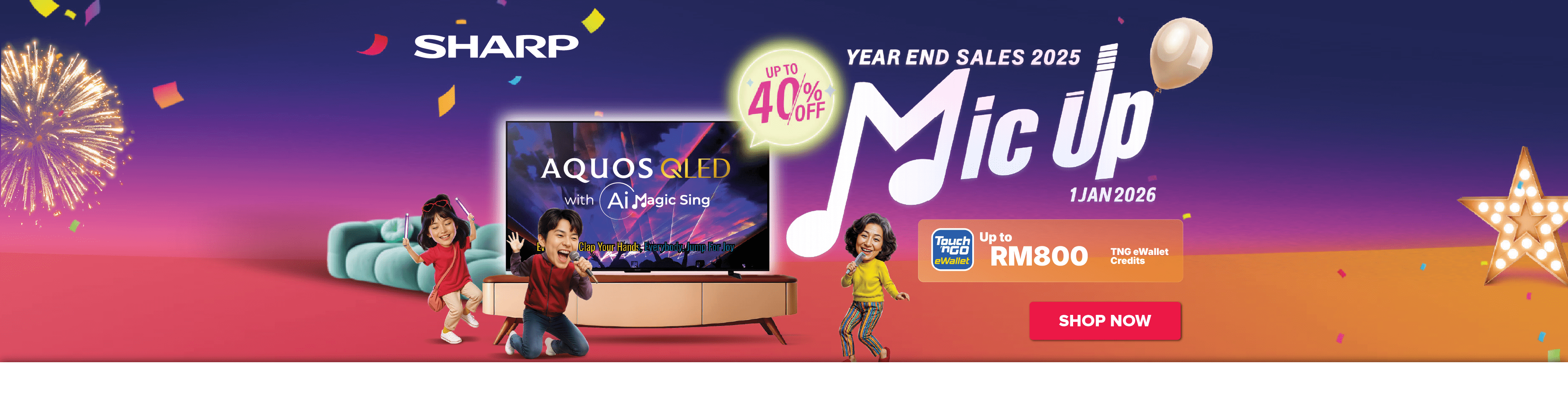 Blackout Sharp Year End Sales 2025 Mic Up