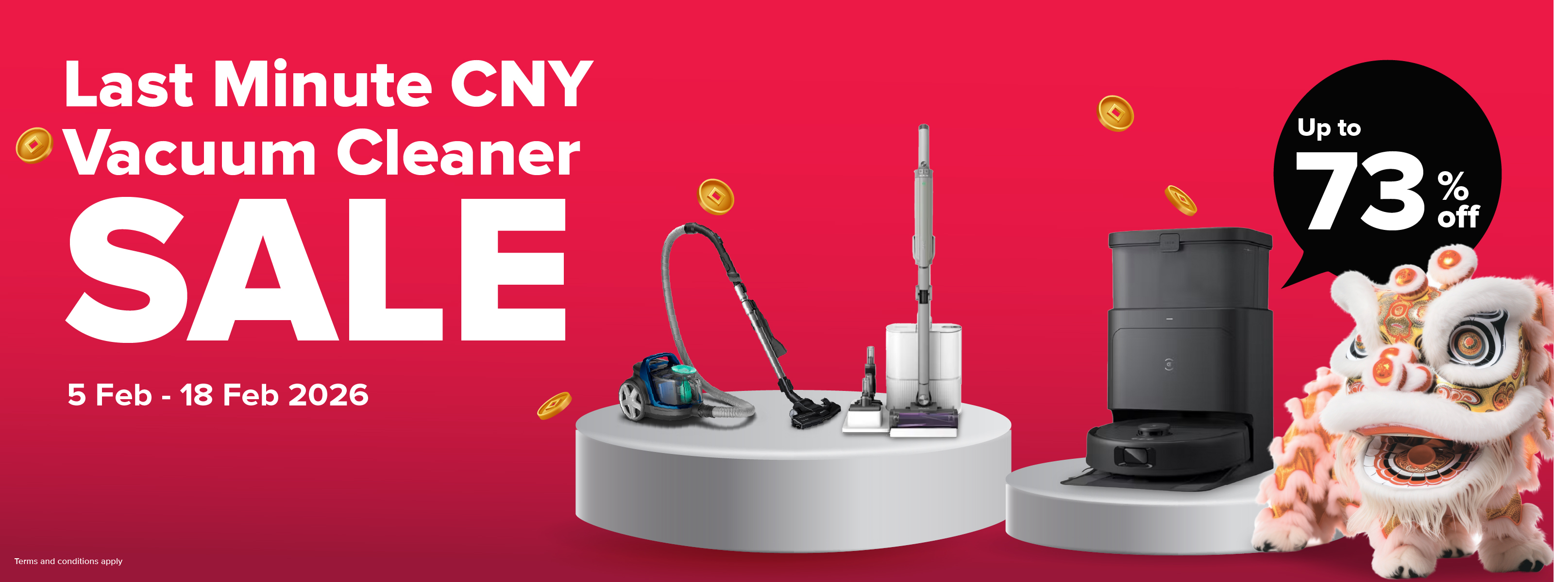 Last Minute CNY Vacuum Cleaner Sale