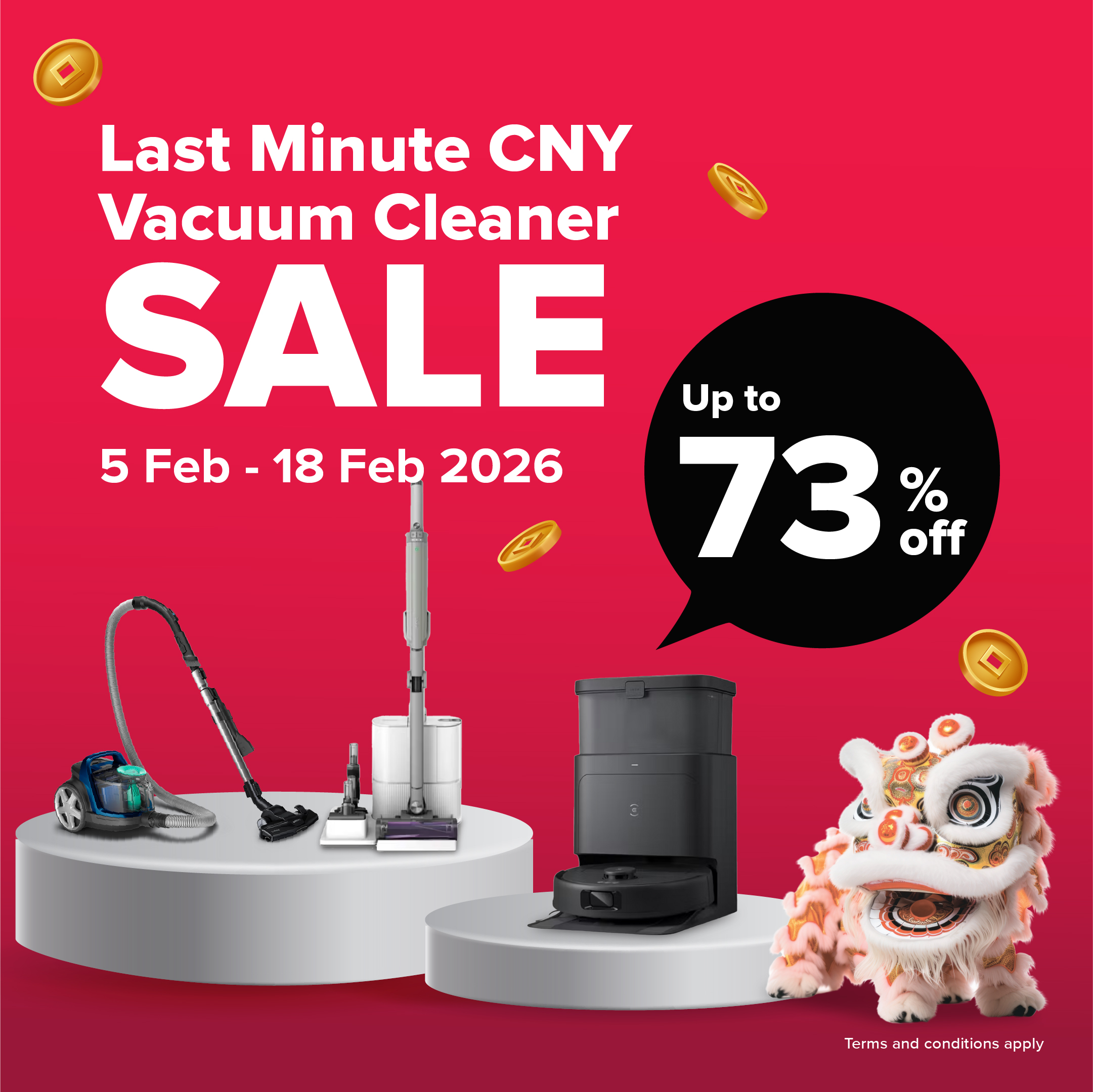 Last Minute CNY Vacuum Cleaner Sale