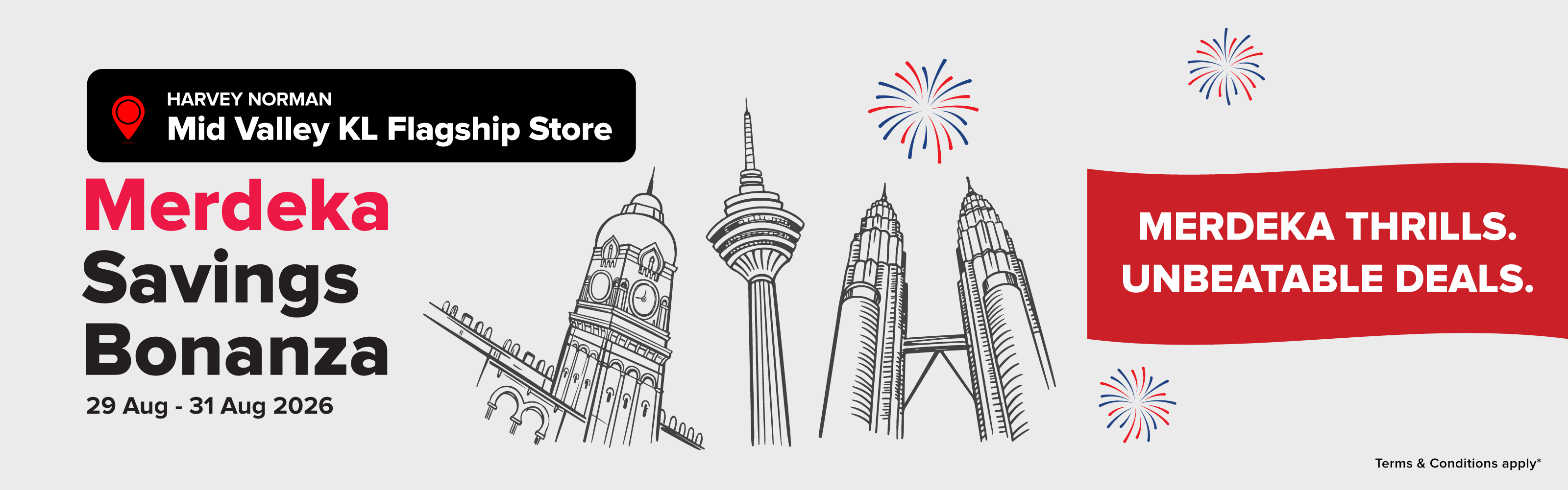Harvey Norman Mid Valley KL Flagship Merdeka Savings Bonanza