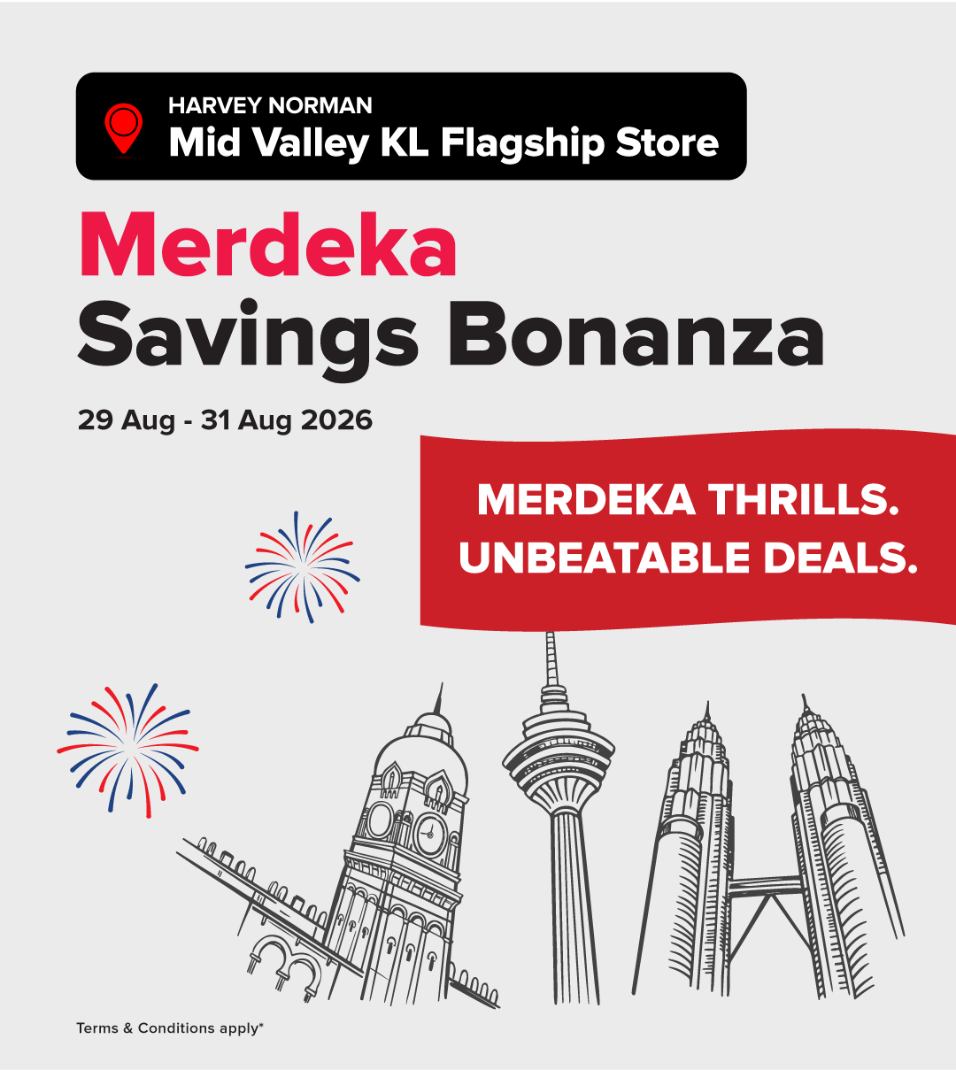 Harvey Norman Mid Valley KL Flagship Merdeka Savings Bonanza