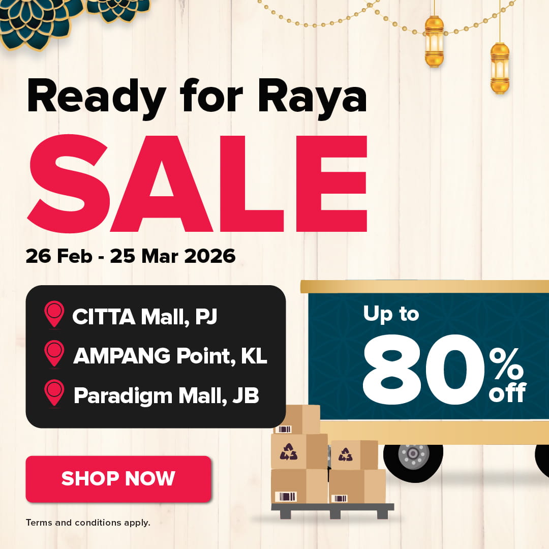 Factory Outlet Ready for Raya Sale