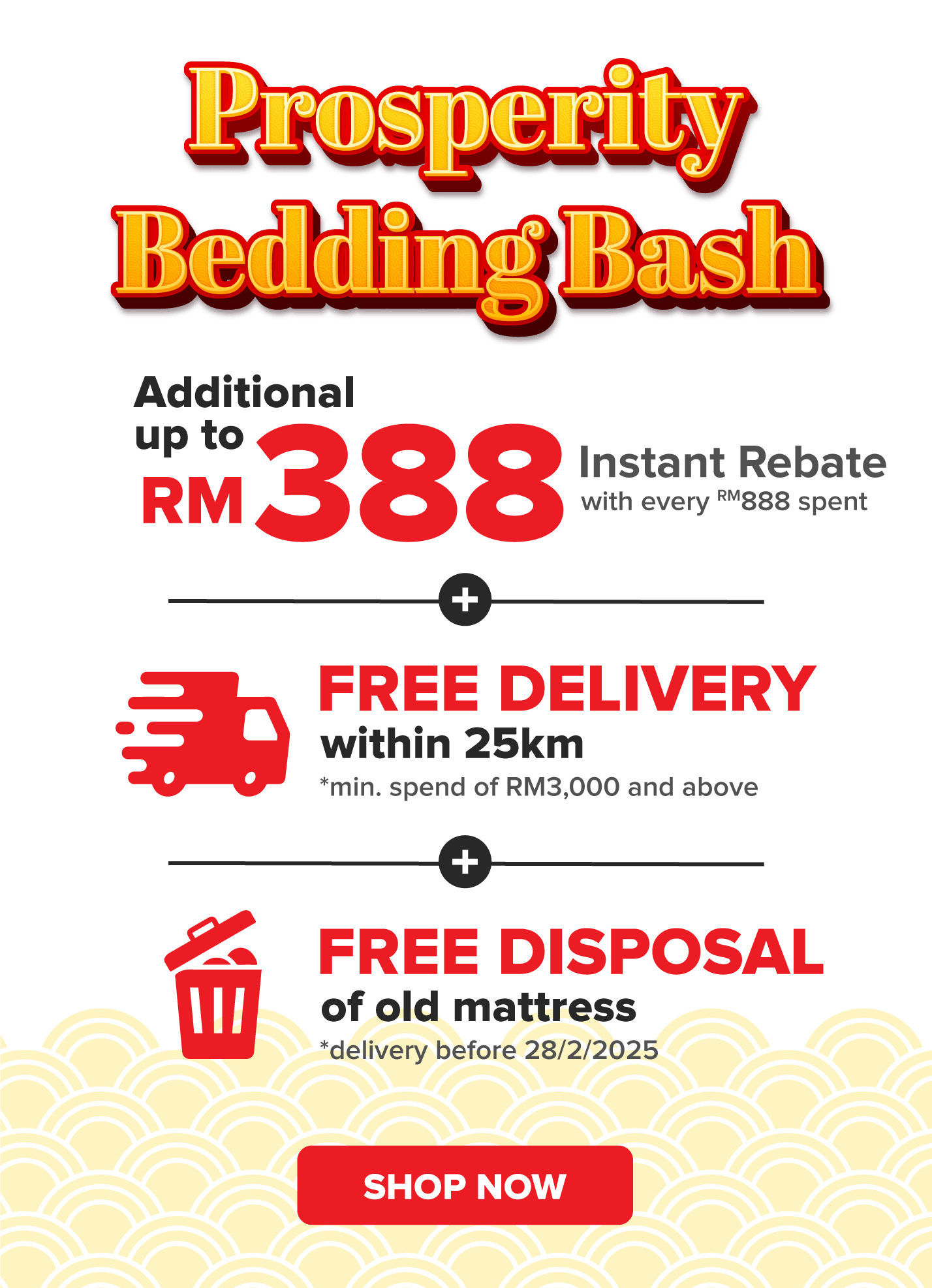 Prosperity Bedding Bash 5-Day Mega Savings Sale