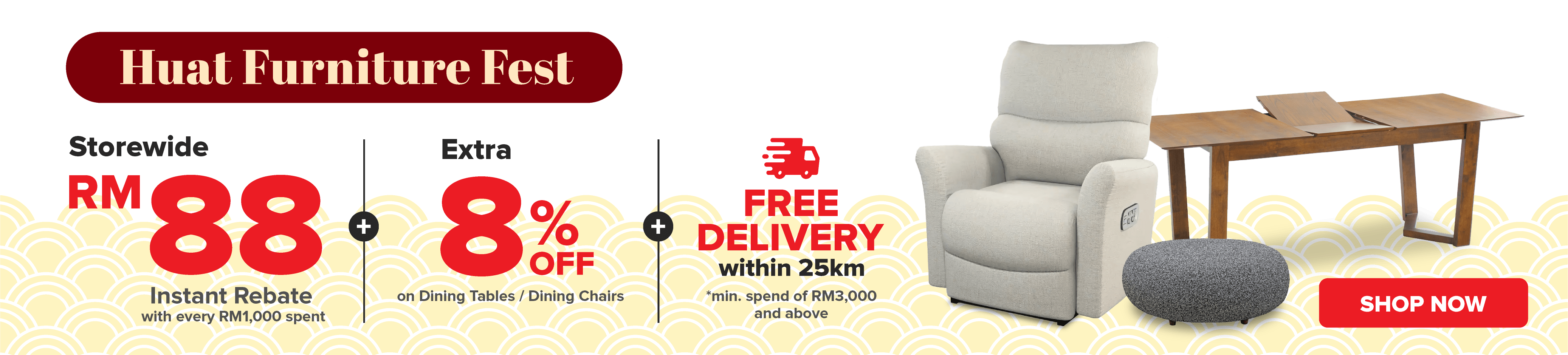 Huat Furniture Fest 5-Day Mega Savings Sale