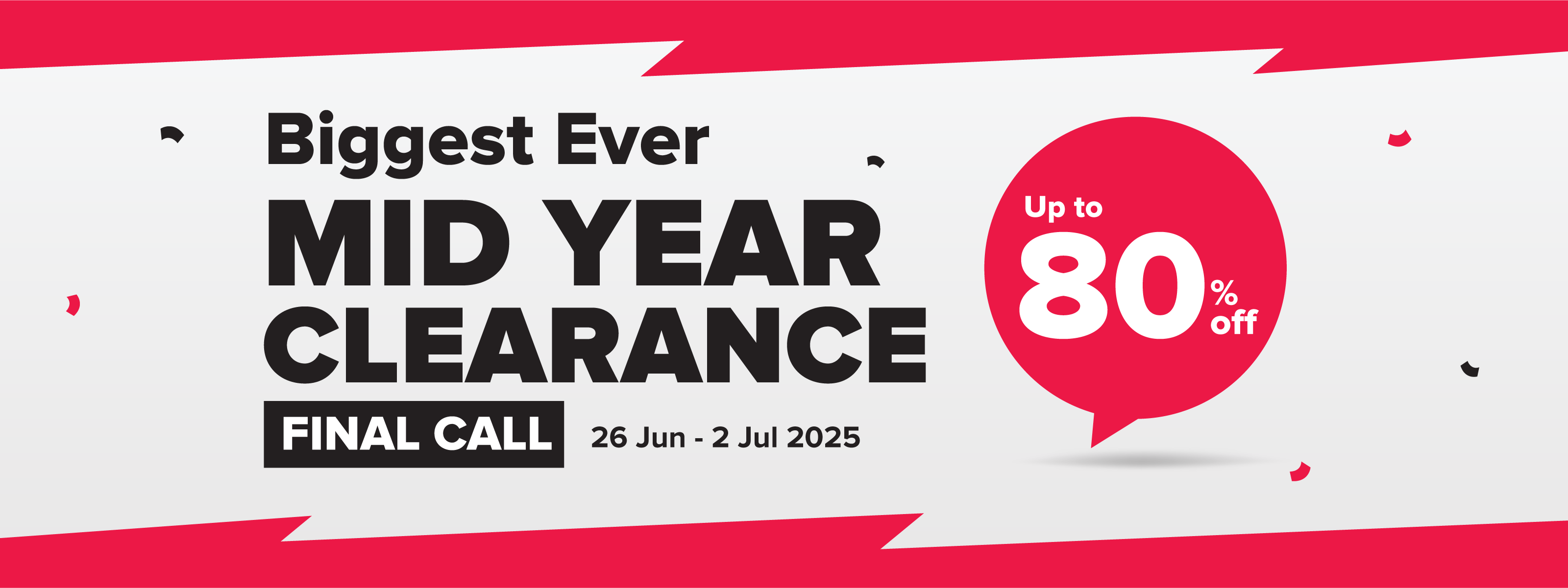 Harvey Norman Biggest Ever Mid Year Clearance up to 80% off!