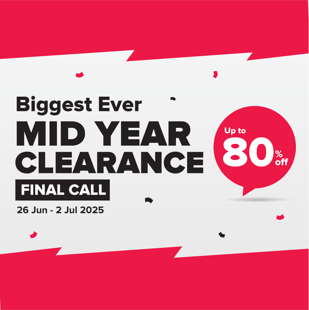 Harvey Norman Biggest Ever Mid Year Clearance up to 80% off!