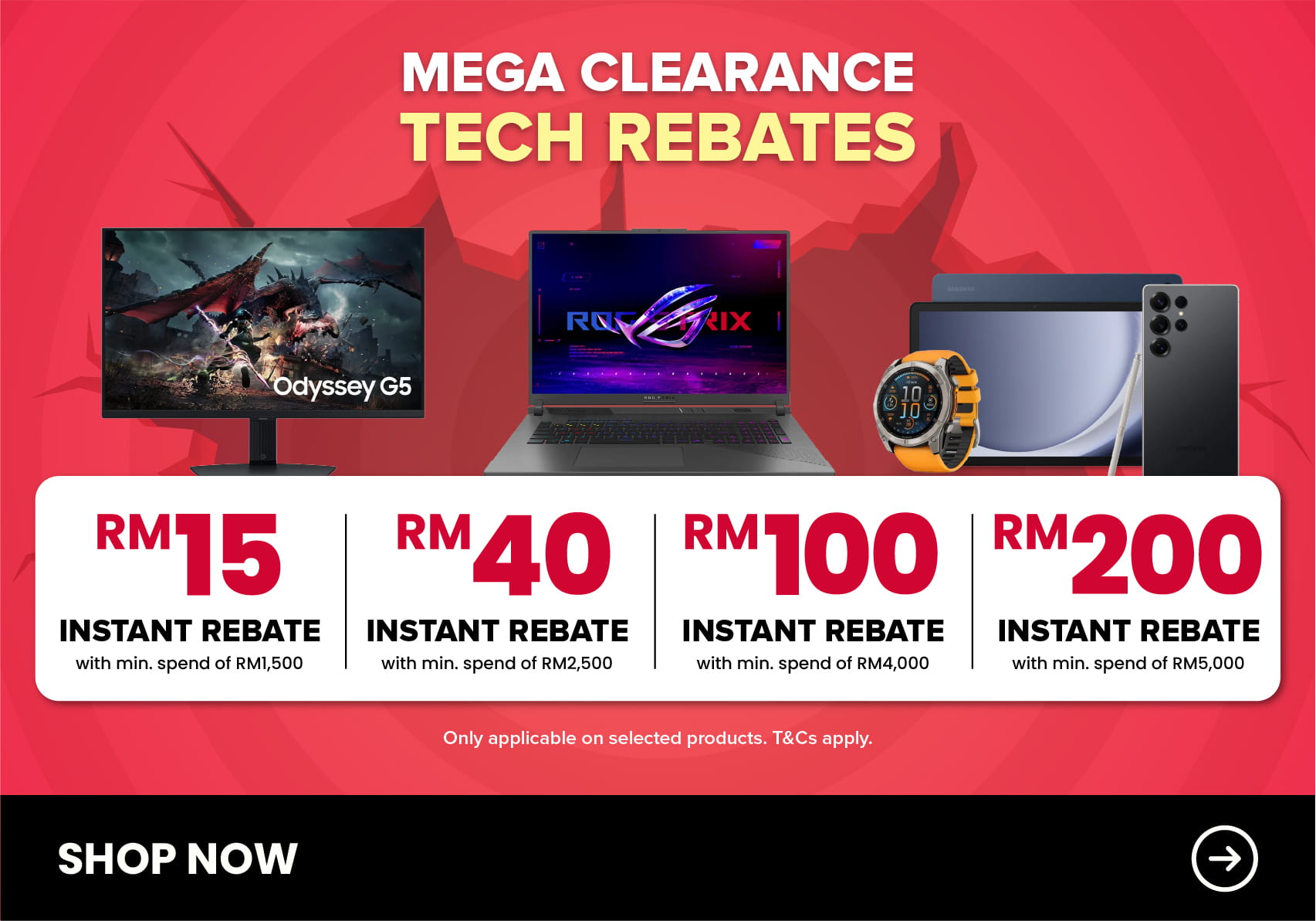 Harvey Norman Mega Clearance Tech Rebates Biggest Ever RM100 Million Stock Clearance