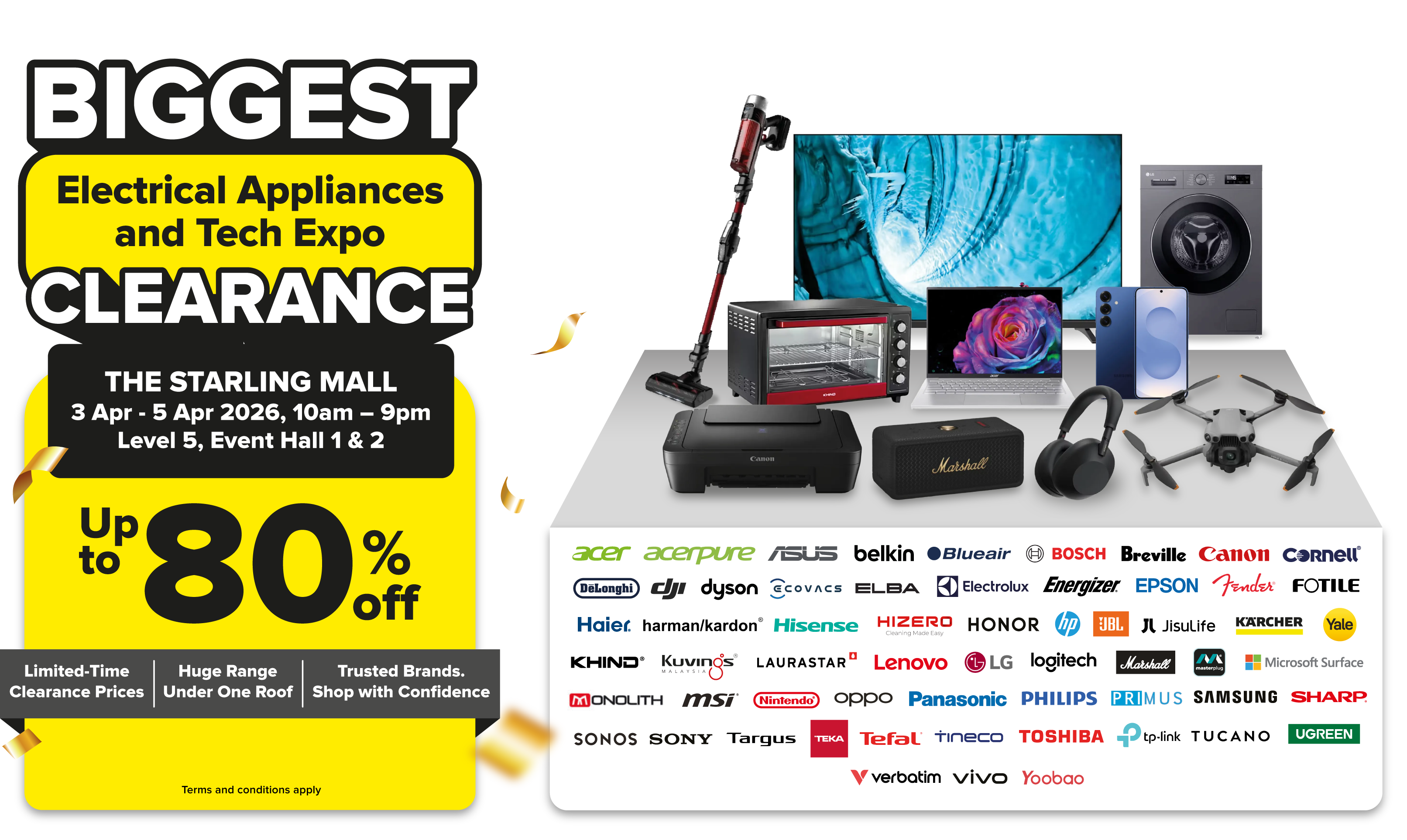 Biggest Electrical Appliances and Tech Expo Clearance