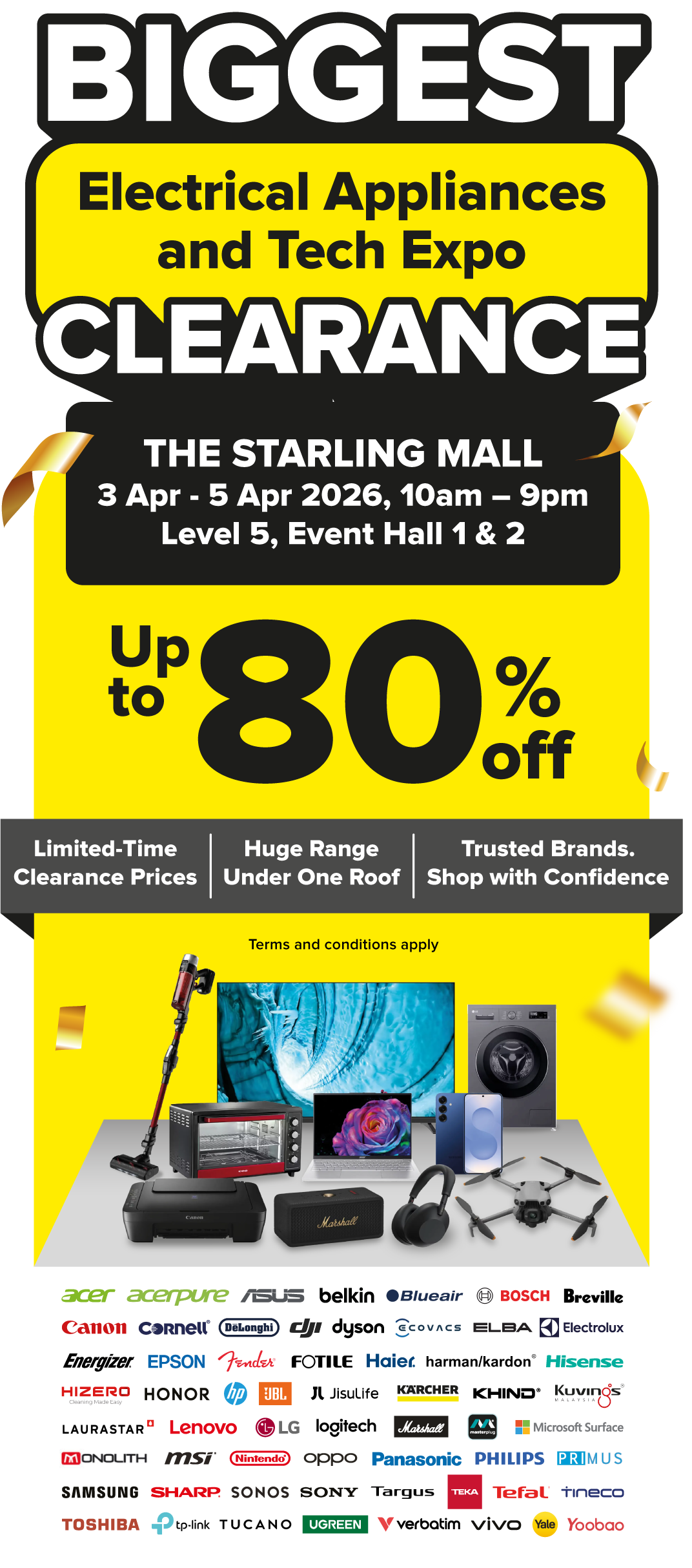 Biggest Electrical Appliances and Tech Expo Clearance
