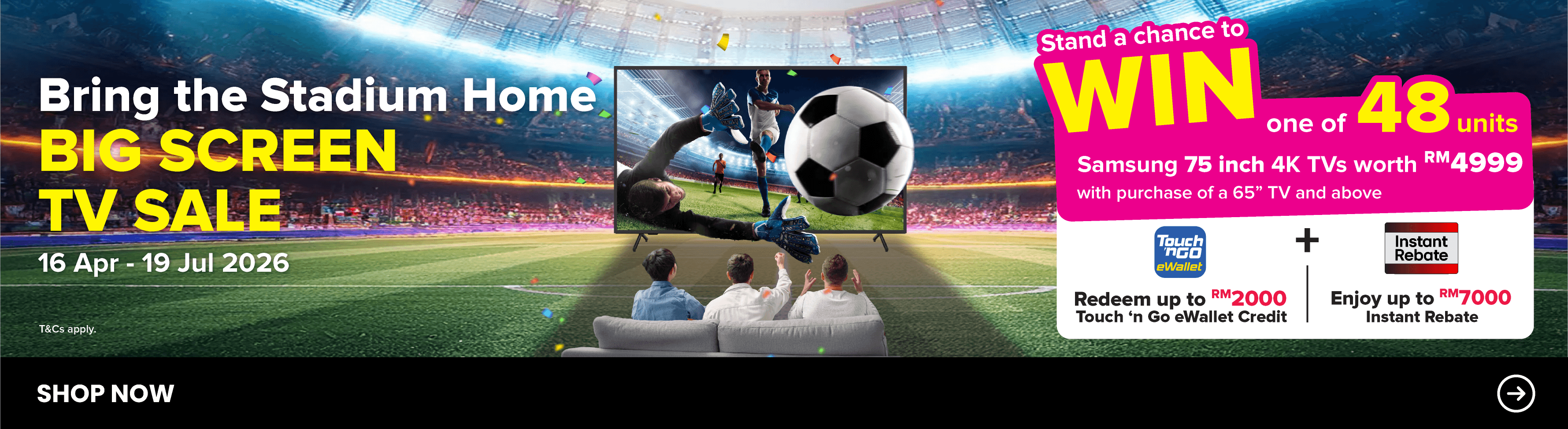 Harvey Norman Bring The Stadium Home Big Screen TV Sale